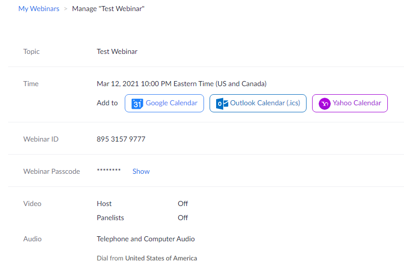 Setting webinar with HubSpot and Zoom